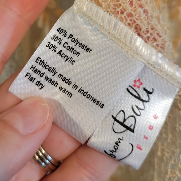 Back From Bali Cream Nude Colored Sheer Mesh Cardigan - Picture 3 of 4